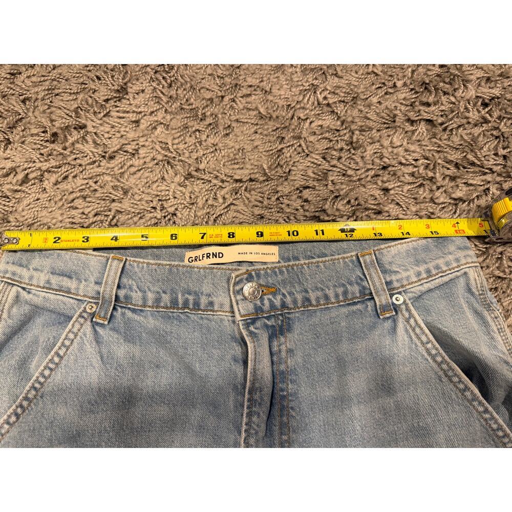 GRLFRND Denim Milla Utility High Rise Straight Leg Jean Crop Size 30 - Picture 4 of 6
